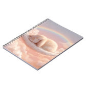 Fluffy Bunny Cloud Rainbow Dream Carnet (Côté gauche)