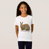 Fluffy Bunny Rabbit Kinder T-shirt (Voorkant volledig)