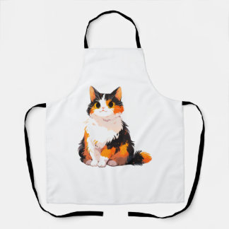 Fluffy Calico Cat Schort