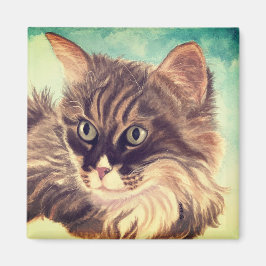 Fluffy Cat cloud magnet Magneet