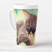 Fluffy Cat Cloud Neuf Latte Mug (Angle gauche)