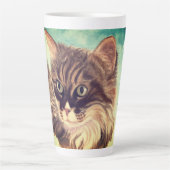 Fluffy Cat Cloud Neuf Latte Mug (Devant)