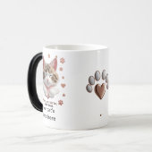 Fluffy Cat Heart Mok - Morphing Magic Cup (Voorkant links)