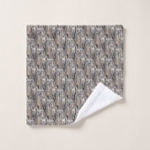 Fluffy Cattails Nature Motif (Gant de toilette)