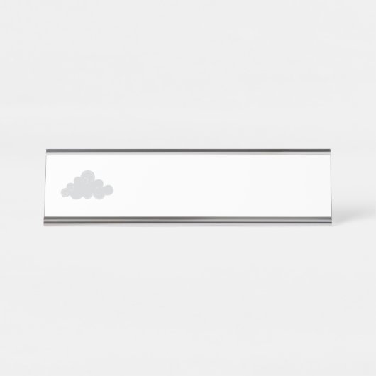 Fluffy Cloud Bureau Naambordje (Voorkant)