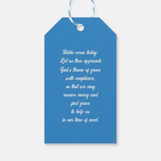 Fluffy Cloud Sunny White Sky Patroon Cadeaulabel (Achterkant)