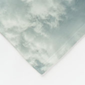 Fluffy Clouds Blue Fleece Blanket Deken (Hoek)