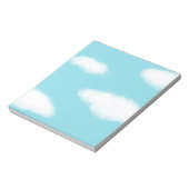 Fluffy Clouds Blue Sky Unlined Notitieblok (Gedraaid)