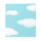 Fluffy Clouds Blue Sky Unlined Notitieblok (Voorkant)