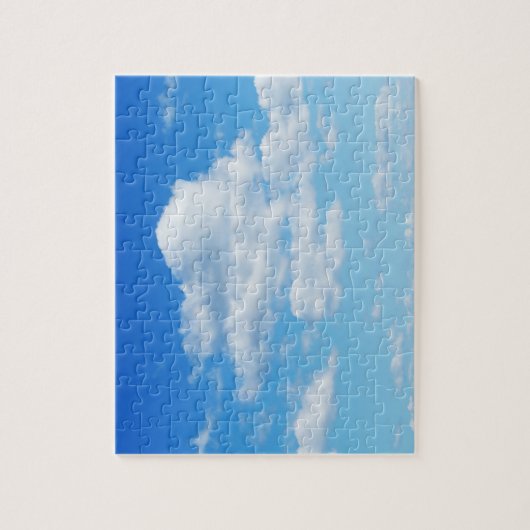 Fluffy Clouds en Blue Sky Legpuzzel (Verticaal)
