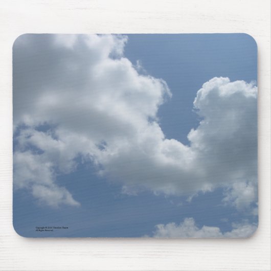 Fluffy Clouds-muismat Muismat (Voorkant)
