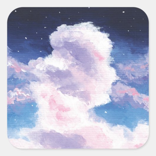 Fluffy Clouds Stickers (Voorkant)
