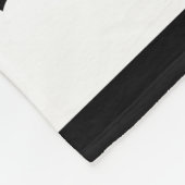 Fluffy Clouds - wit op zwart Fleece Deken (Hoek)