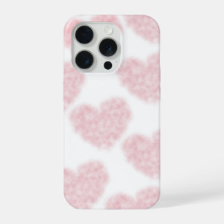 Fluffy Cotton Heart iPhone 15 Pro Hoesje