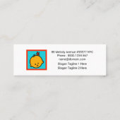 Fluffy Cute Teddy Bear BabysitService Mini Visitekaartje (Achterkant)