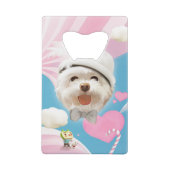 Fluffy Dog avec Casquette blanc (Dos)
