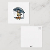 Fluffy Duckling briefkaart stijl notitiekaart (Voorkant / Achterkant)