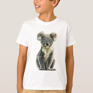 Fluffy Eucalyptus Bos Grijs Koala Joey Kinderen T-shirt