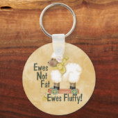 Fluffy Ewes Sleutelhanger (Voorkant)