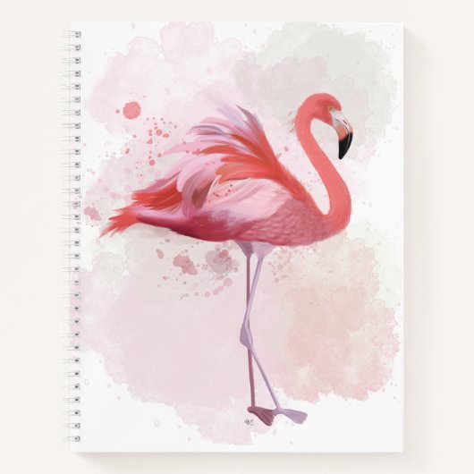 Fluffy Flamingo Notitieboek (Voorkant)