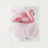 Fluffy Flamingo Wandkleed (Voorkant)
