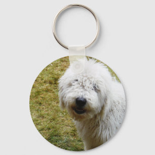 Fluffy Frizzy Bad Hair Day Dog Sleutelhanger