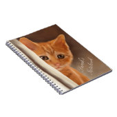 Fluffy Ginger Kitten Notitieboek (Rechterzijde)