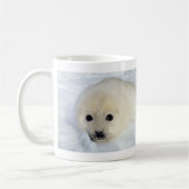Fluffy Harp Seal Pup Koffiemok (Links)