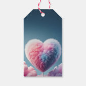 Fluffy Heart Valentijnsdag Cadeaulabel (Achterkant)