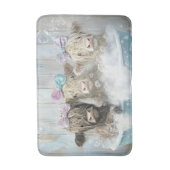 Fluffy Highland Calves Bubble Bath Boerderij Scene Badmat (Voorkant Verticaal)