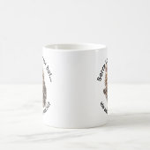 Fluffy Kat Funny Pet Me Quote Koffiemok (Center)