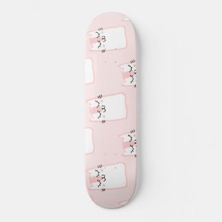 Fluffy Kawaii Strawberry Marshmallow Katten Skateboard