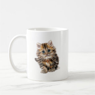 Fluffy Kitten Coffee Mok