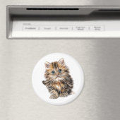 Fluffy Kitten Magneet (Insitu (Vaatwasser))