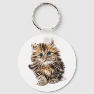 Fluffy Kitten Sleutelhanger