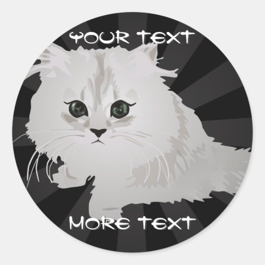 Fluffy Kitten Stickers (Voorkant)