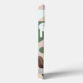 Fluffy Koala groene geometrische achtergrond Case-Mate iPhone Case (Achterkant / Rechts)