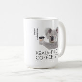 Fluffy Koala Pun Koffieliefhebbers Koffiemok (Voorkant rechts)