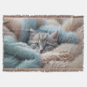 Fluffy Konijn is vervangen door: Zachte Kitten in Deken
