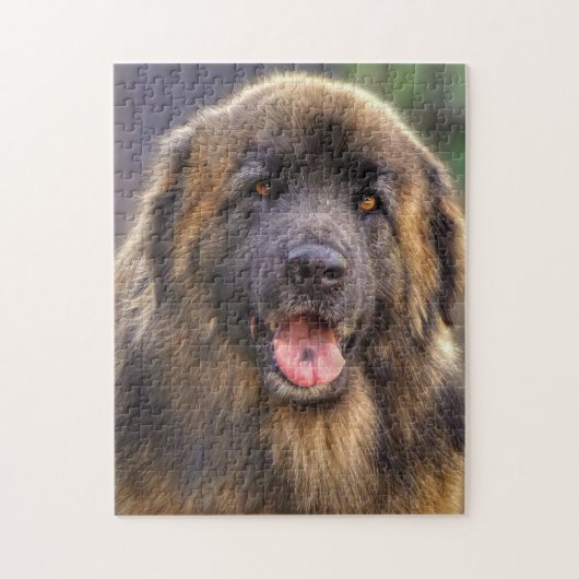 Fluffy Leonberger dog Legpuzzel (Verticaal)