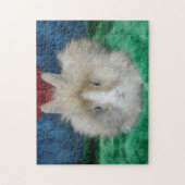Fluffy Lionhead Bunny Rabbit Legpuzzel (Verticaal)