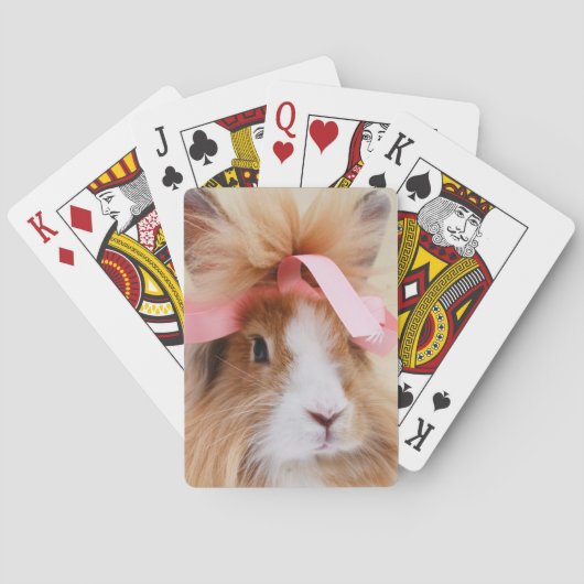 Fluffy Lionhead Bunny Rabbit-speelkaarten Pokerkaarten (Achterkant)