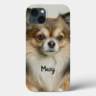 Fluffy Long Hazard Chihuahua Puppy Dog iPhone 13 Hoesje