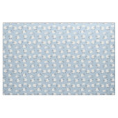 Fluffy Pastel Blue Lamb Pattern Stof (Fat Quarter)