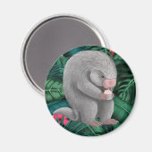 Fluffy Porcupine Magneet (Voorkant / Achterkant)