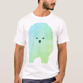Fluffy Puppy Dessin Cartoon Chien T-shirt de base (Devant)