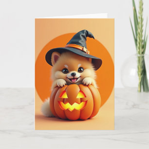 Fluffy Pups Halloween Vreugde Kaart