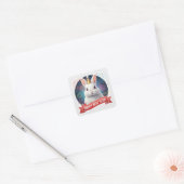 Fluffy Rabbit New Year Sticker (Enveloppe)