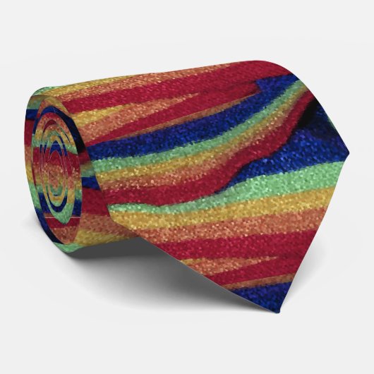 Fluffy Rainbow cravate (Roulé)