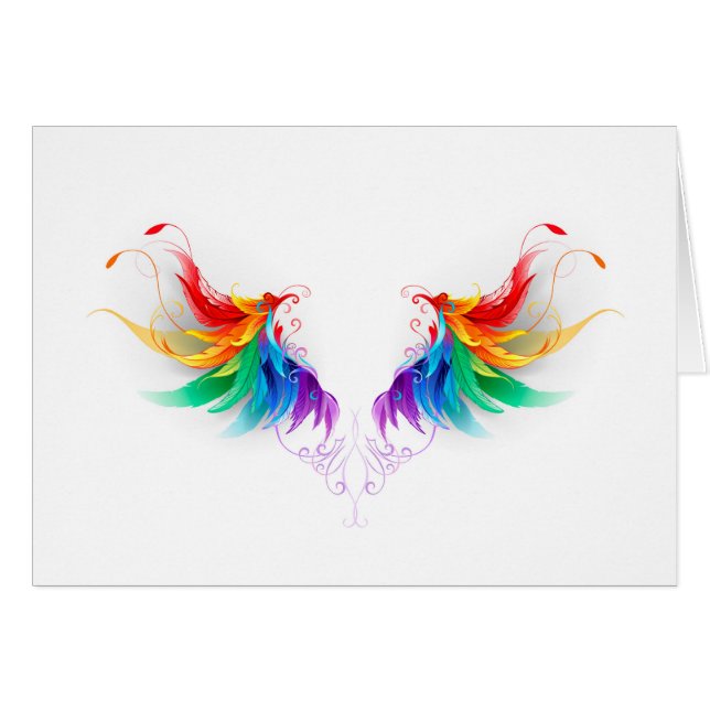 Fluffy Rainbow Wings (Voorkant Horizontaal)